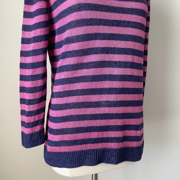 Talbots Linen Long Sleeve Shirt Top L - Picture 9 of 16